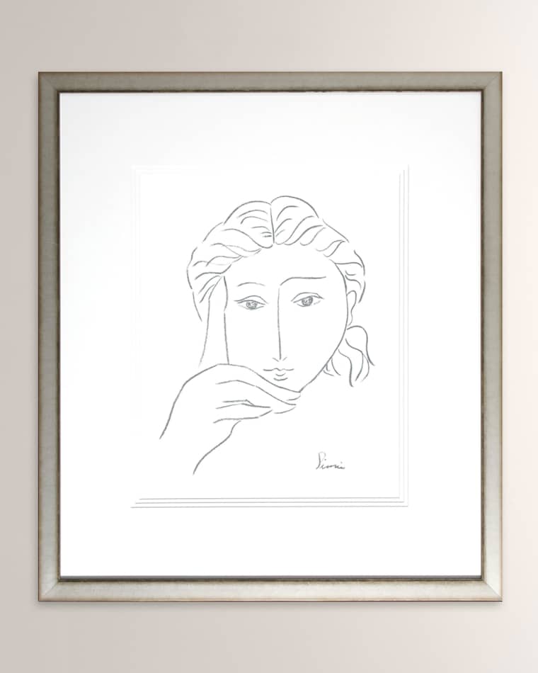 Shadow Catchers Woman's Face Sketch I 28" x 32"