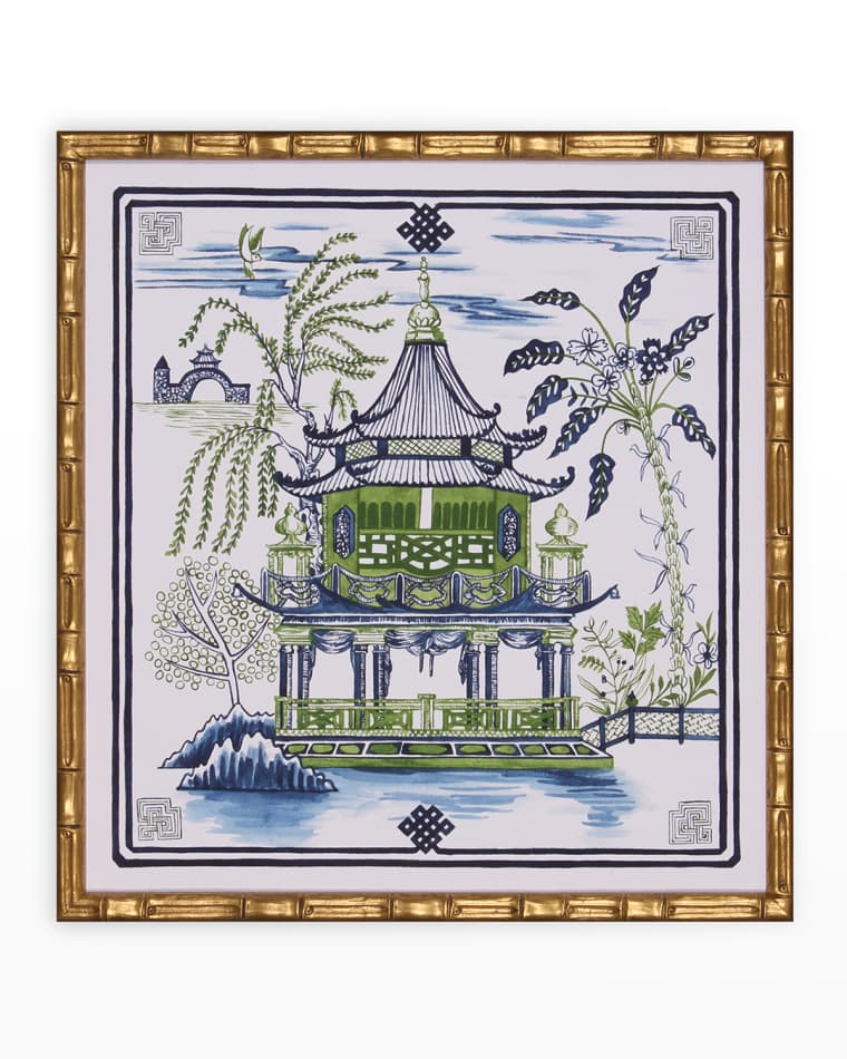 Shadow Catchers Pagoda Visit I Giclee, 24" x 26"