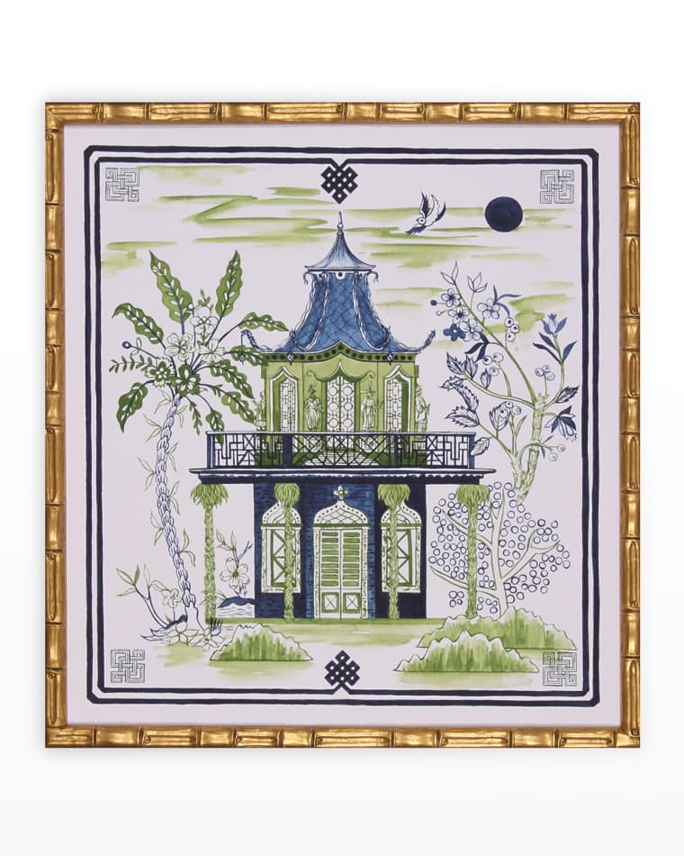 Shadow Catchers Pagoda Visit II Giclee, 24" x 26"