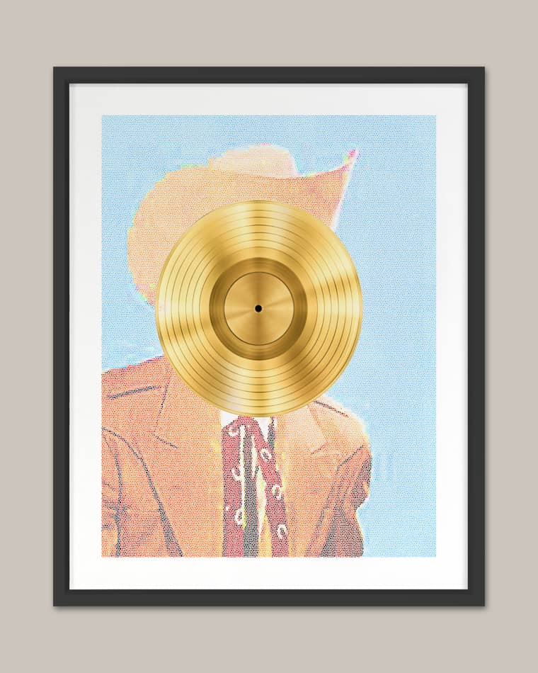 Grand Image Home Country Western Guy' Framed Wall Art