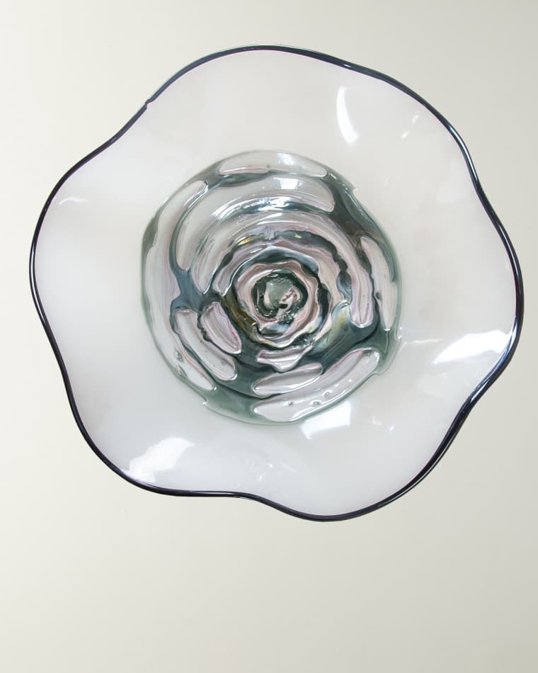 Dale Tiffany Cavalier White Gray Wall Dcor - 16" x 4" x 16"
