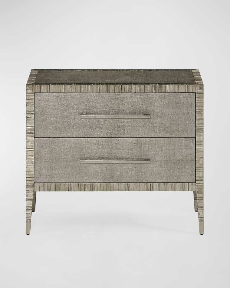 John-Richard Collection Carraway Silver Nightstand