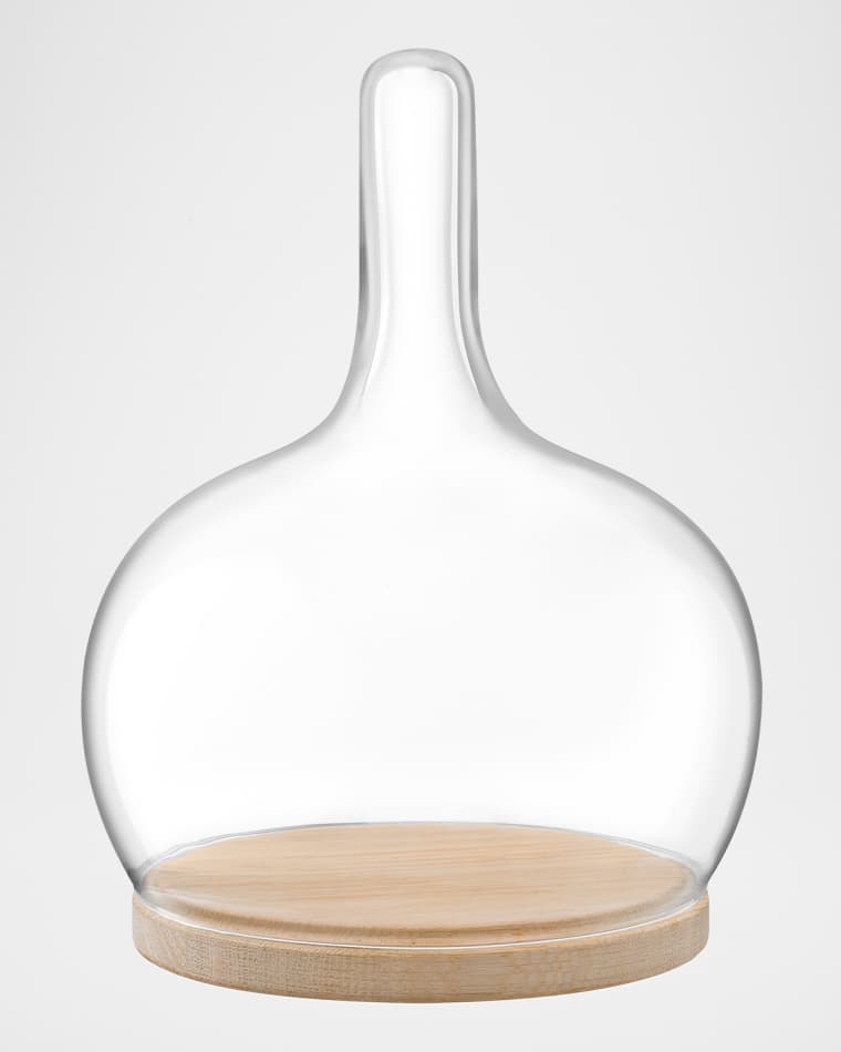 LSA Cloche Dom & Oak Vase