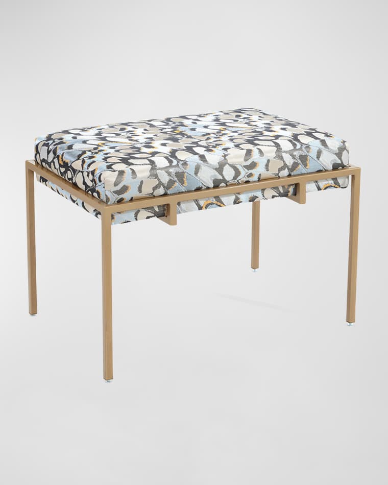 John-Richard Collection Upholstered Metal 29" Bench