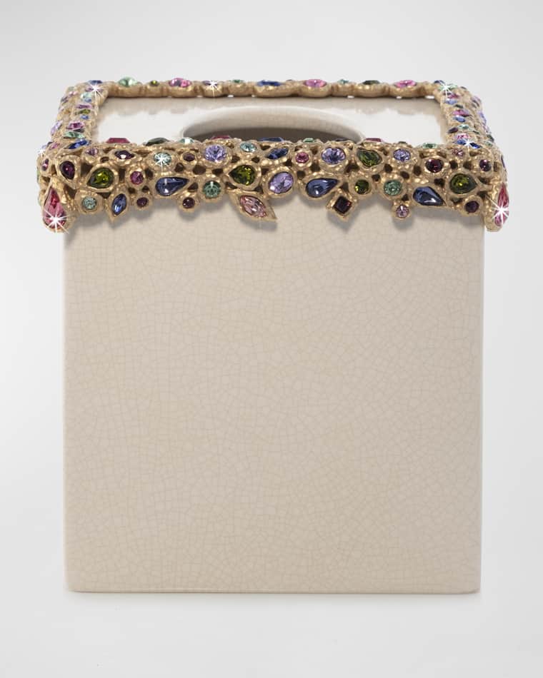 Jay Strongwater Bejeweled Tissue Box