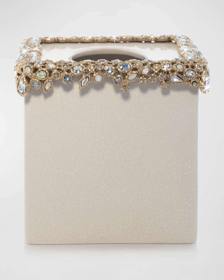 Jay Strongwater Bejeweled Tissue Box