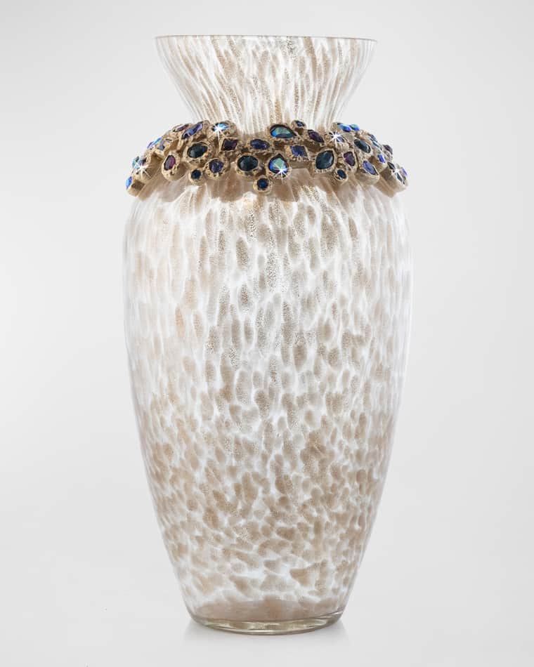 Jay Strongwater Norah Bejeweled Vase - Bouquet