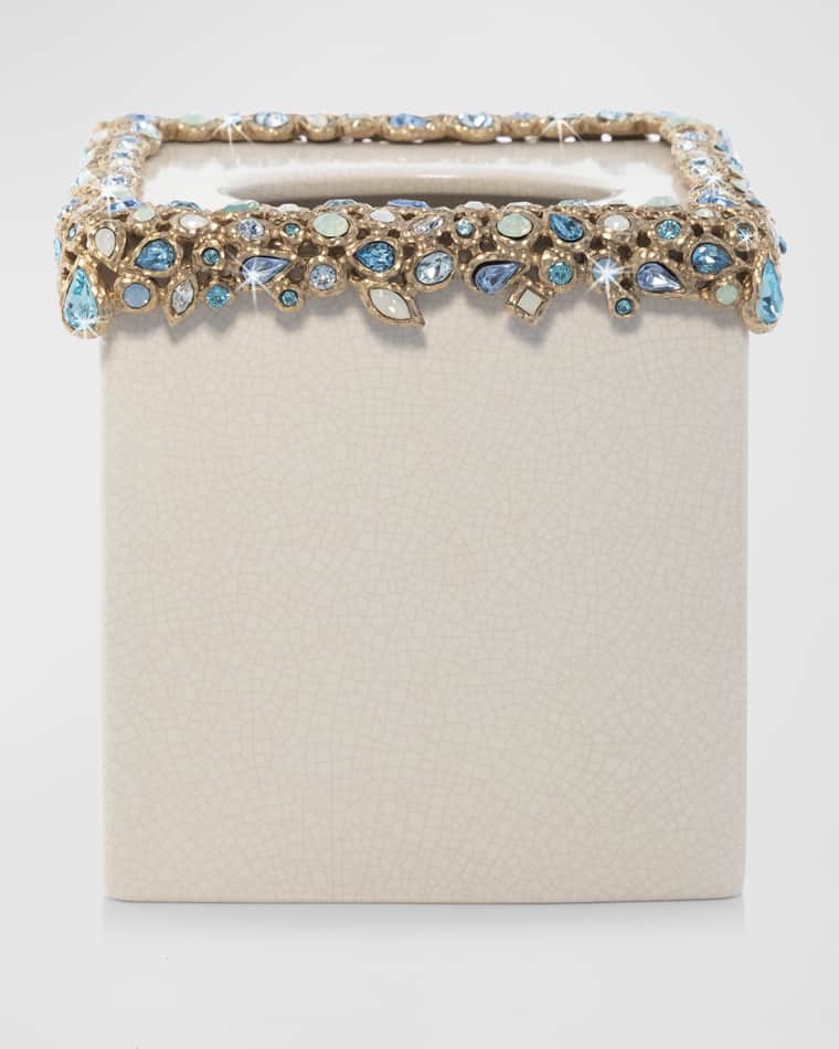 Jay Strongwater Bejeweled Tissue Box
