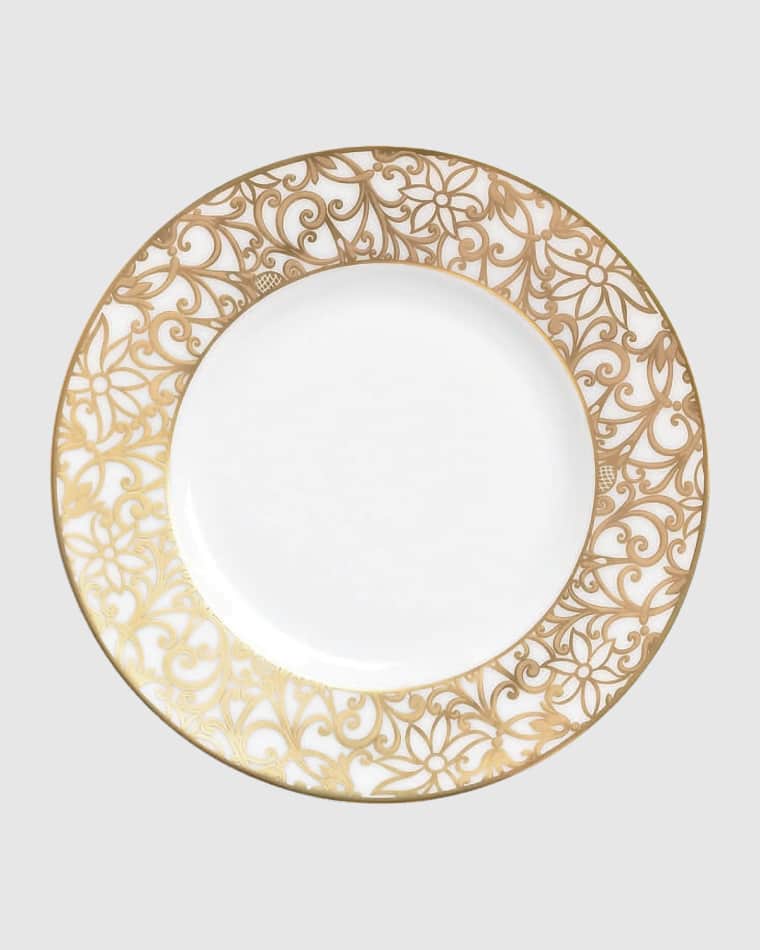 Raynaud Salamanque French Rim Soup Plate Salamanque Gold Charger