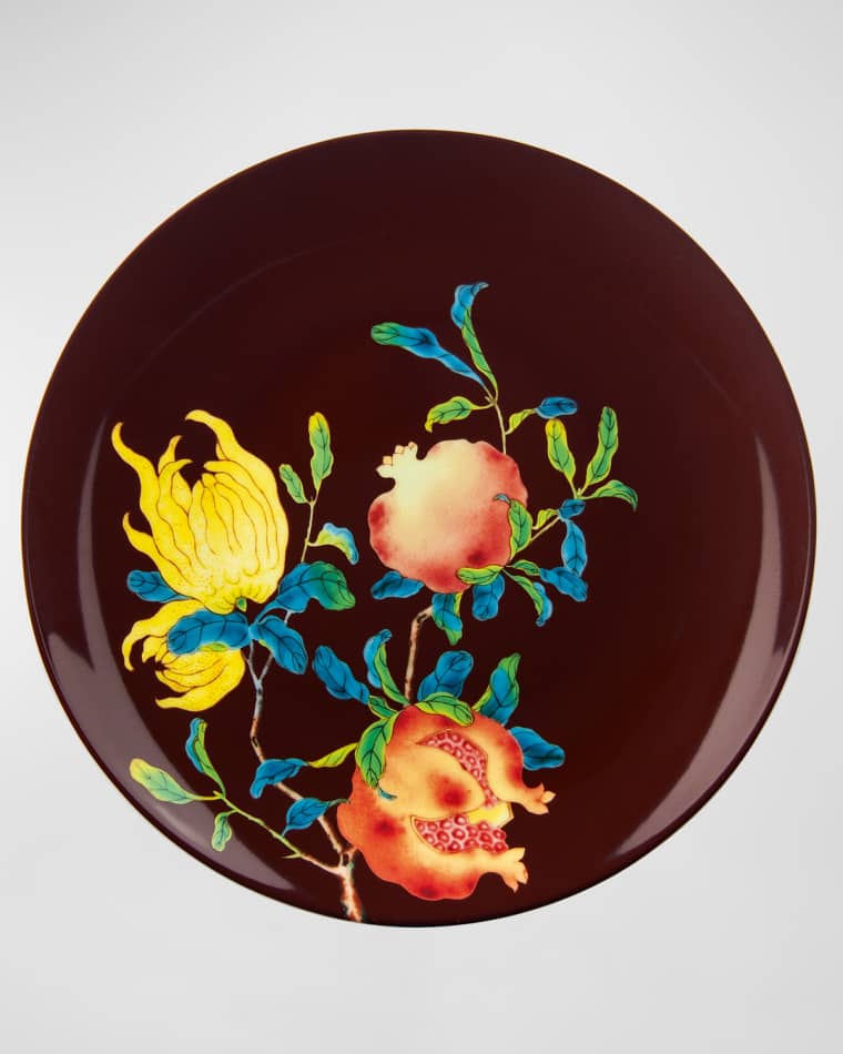 Raynaud Harmonia Chocolate Buffet Plate Coupe Harmonia Brown Bread & Butter Plate Harmonia Brown Dessert Plate