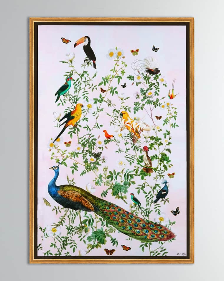 The Oliver Gal Artist Co. "Wildlife Chinoiserie" Giclee on Canvas