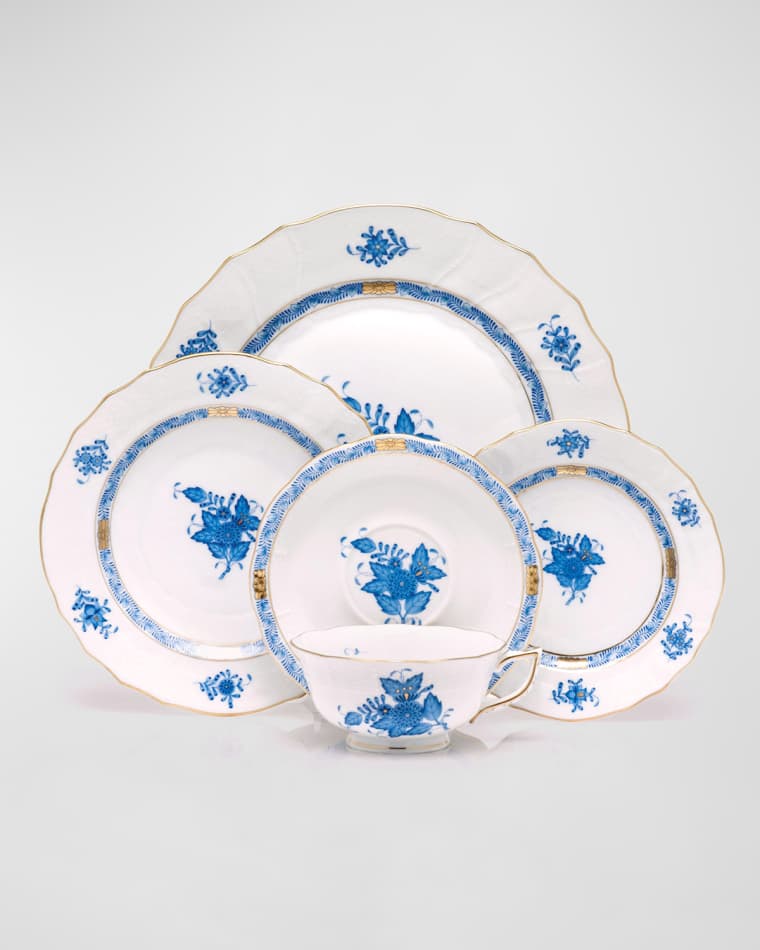 Herend Chinese Bouquet Blue Service Plate Chinese Bouquet Round Platter Blue Chinese Bouquet Dinner Plate