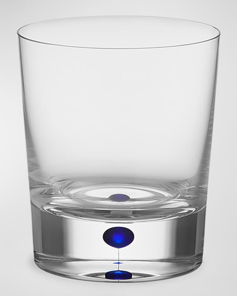 Orrefors Intermezzo Blue Double Old Fashioned Glass, 11 oz.