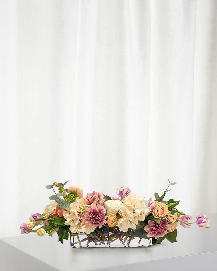 Winward Home Cafe Au Lait Combo Faux Flowers in Vase