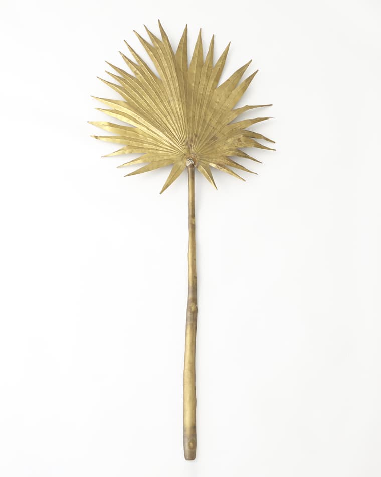 Global Views Brass Large Palm Leaf