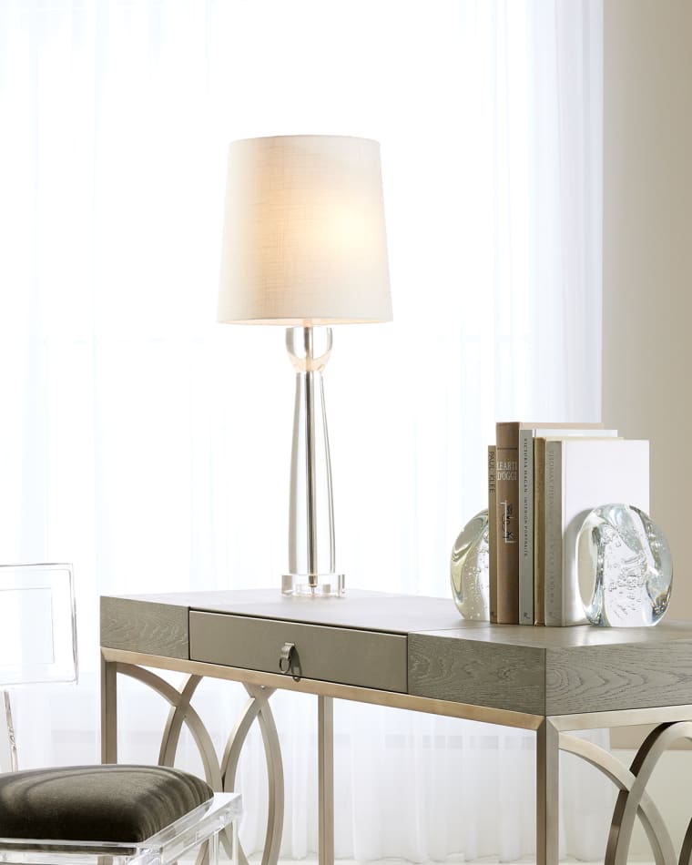 Global Views Modern Crystal Column Lamp