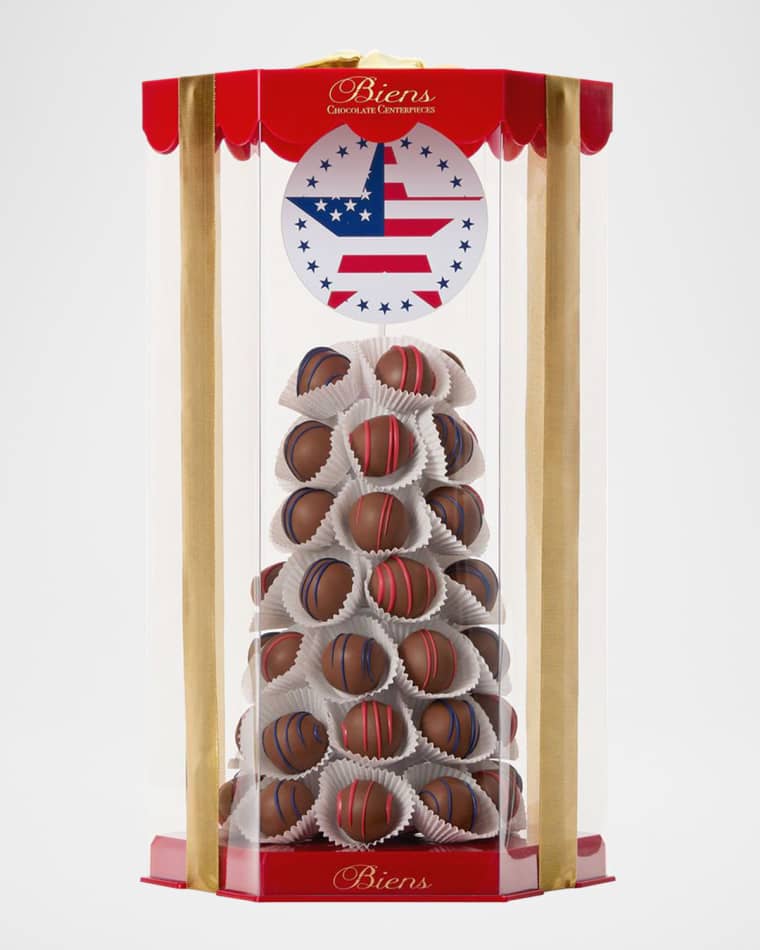 Biens Chocolate Centerpiece Patriotic Bien Tower