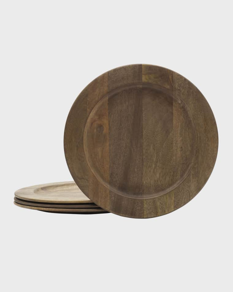 Mikasa Mango Wood Charger Plates, Set of 4