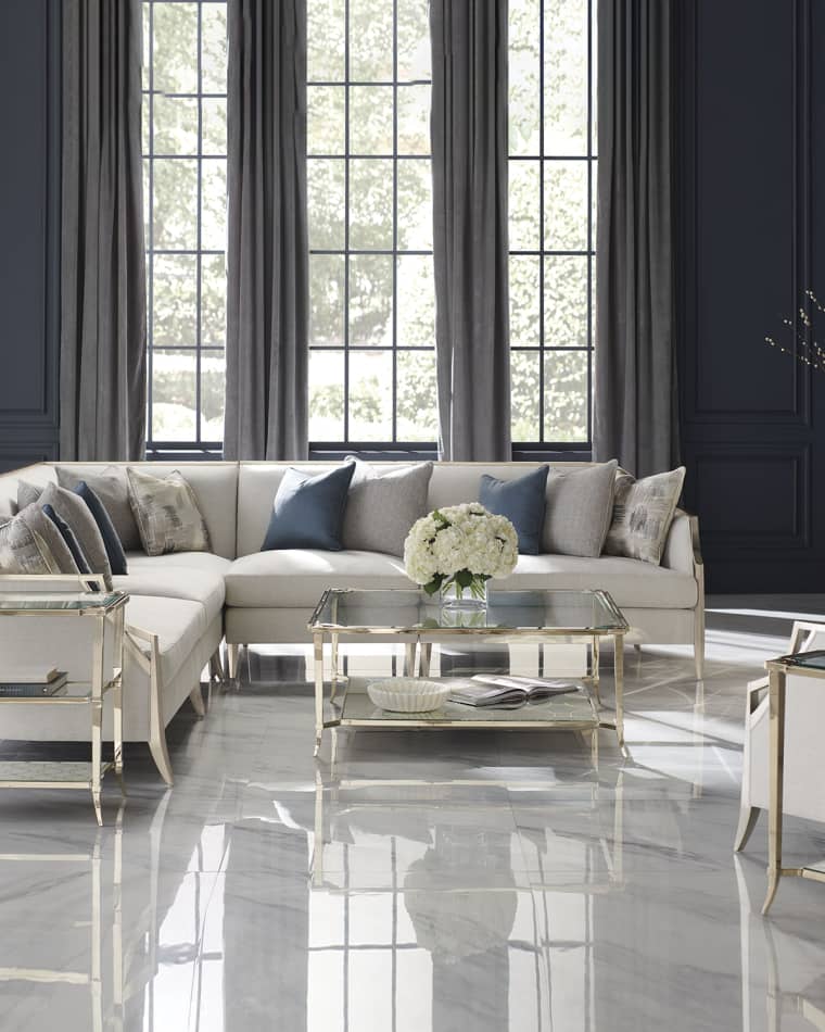 Horchow settee outlet