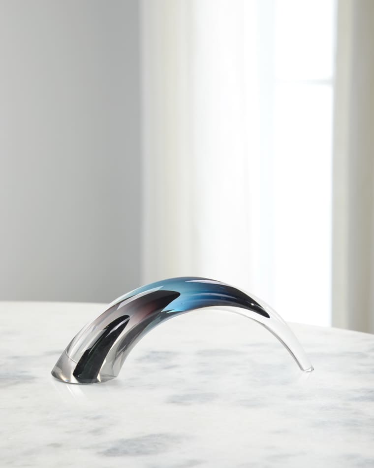 John-Richard Collection Handblown Multicolor Glass Sculpture