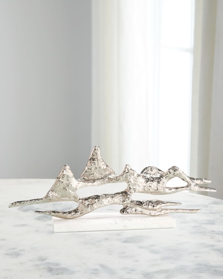 John-Richard Collection Landscape Nickle Finish Sculpture