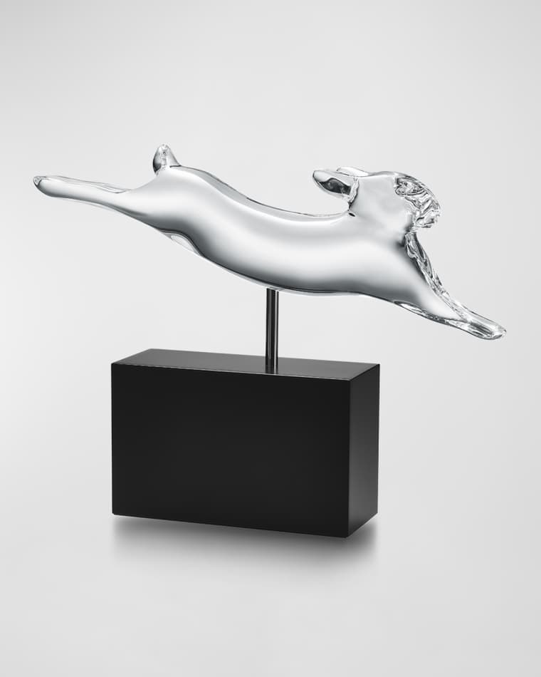 Baccarat Pompon Crystal Rabbit