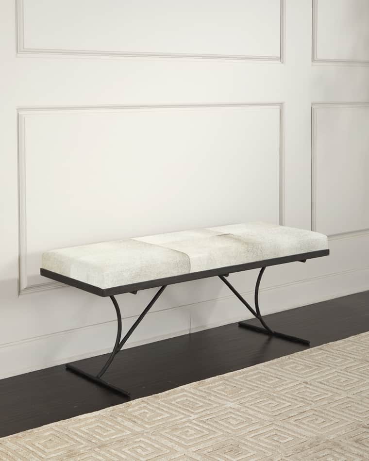 Jamie Young Kai Hairhide Bench - 50"