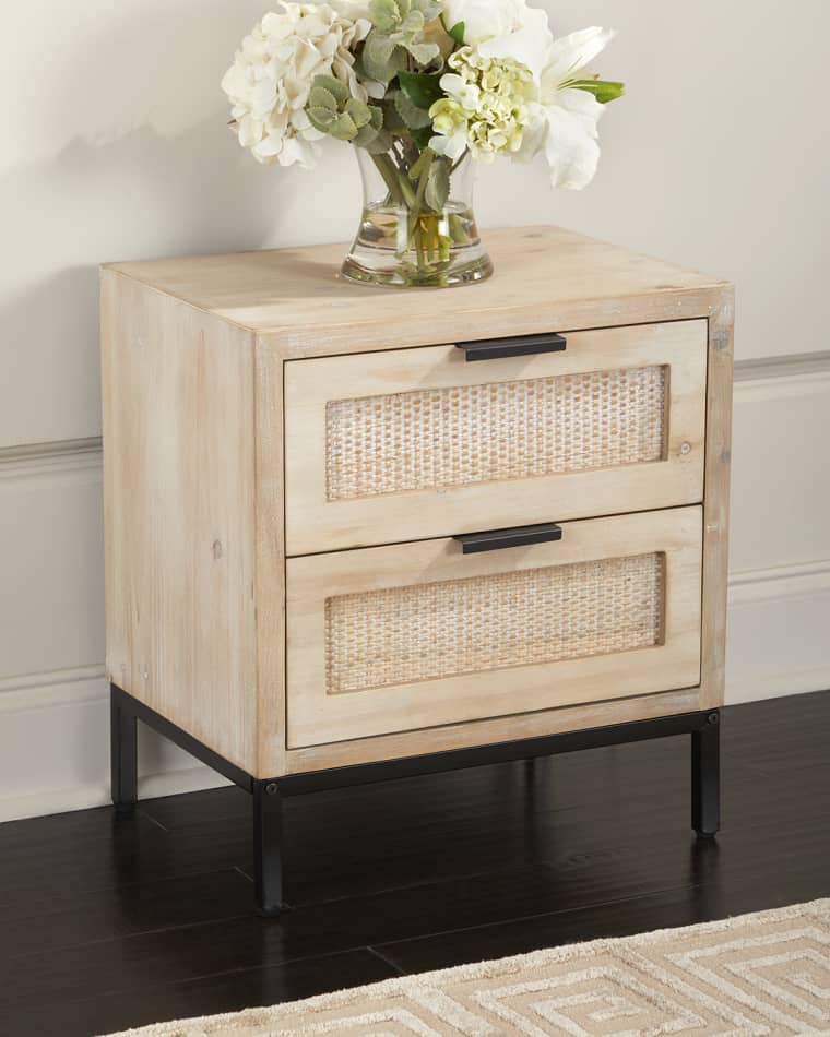 Jamie Young Reed 2-Drawer Side Table