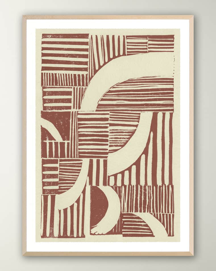 Grand Image Home Abstract Linocut C' Digital Print Wall Art by THE Studio