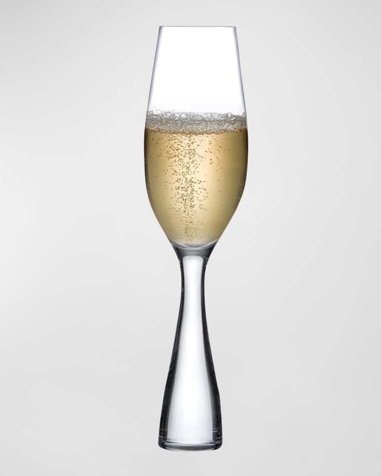 NUDE Crystal Champagne Flutes, Set of 2