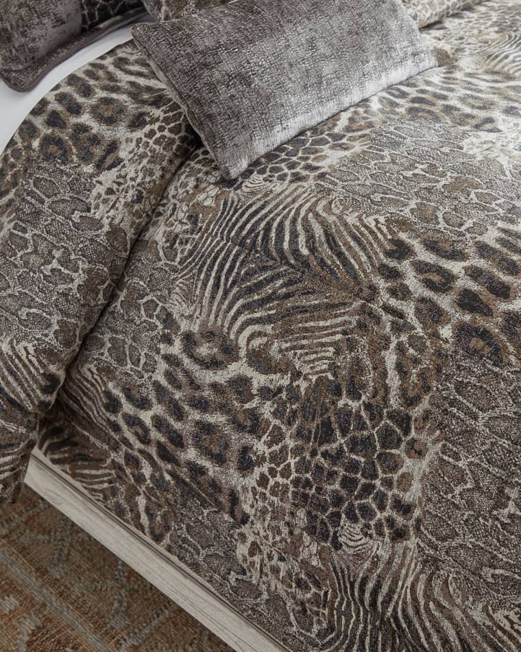 Olivia Quido 3-Piece Wild Jungle Comforter Set , KING