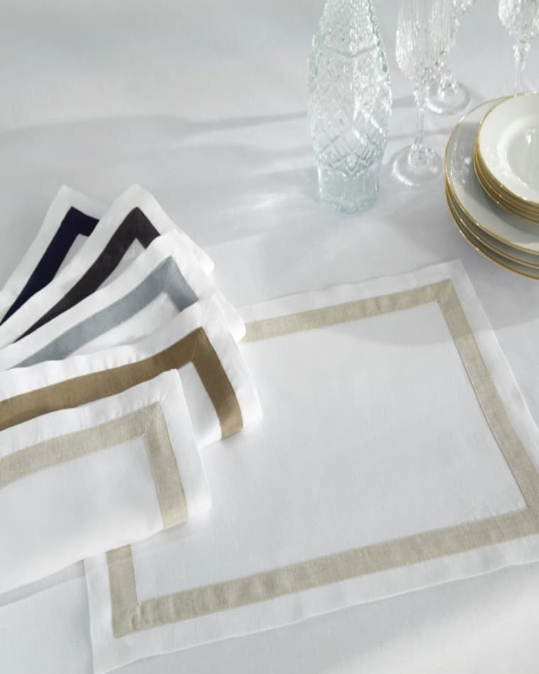 Home Treasures Fino Linen Placemats, Set of 6
