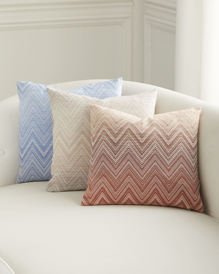 Missoni Home Timmy Merino Wool Ombre Chevron Cushion