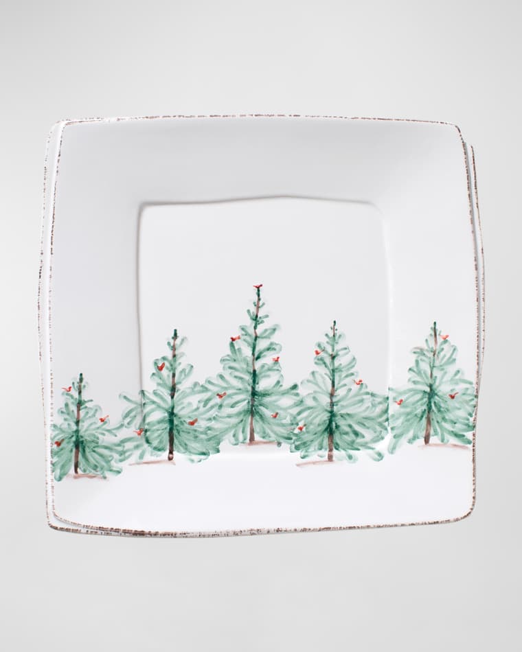 Vietri Lastra Holiday Square Platter