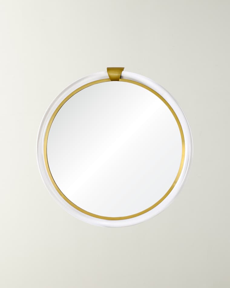 Mirror Home Acrylic & Brass Round Mirror