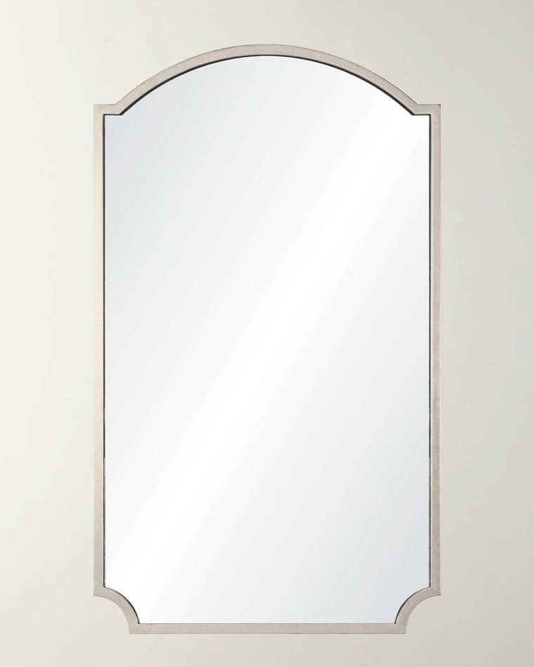 Mirror Home Antiqued Silver Leaf Iron Mirror, 50"
