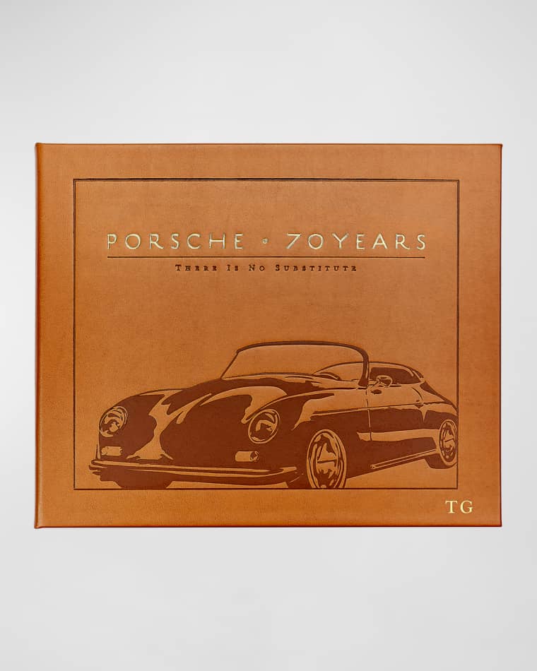 Graphic Image Porsche 70 Years: There Is No Substitute Leather Bound Book - Personalized