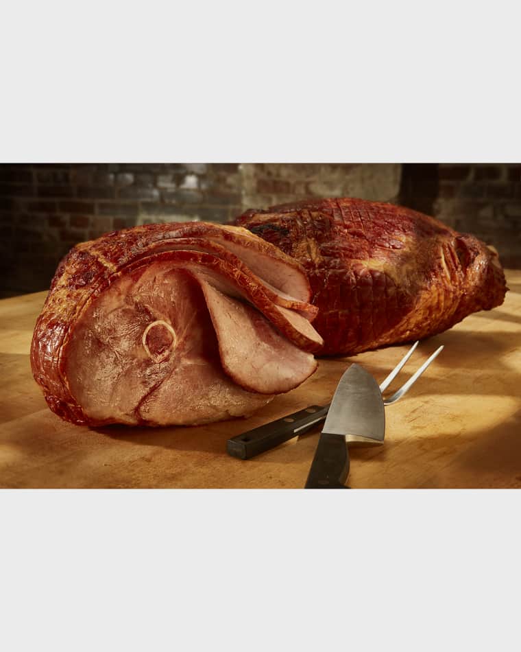 Alewel's Country Meats Half Hickory Smoked Spiral Ham with Moscato Pineapple Glaze, Serves 14-16