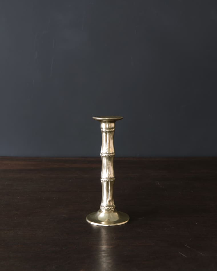 Beatriz Ball SIERRA MODERN Bamboo Small Candlestick Holder (Gold)