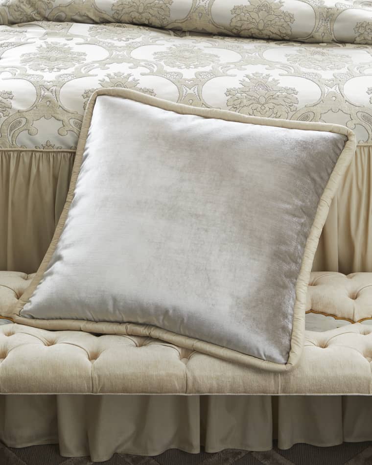 Austin Horn Collection Elizabeth Velvet Euro Sham, 26"Sq.