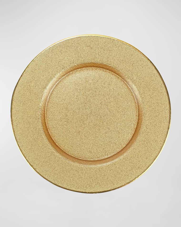 Vietri Metallic Glass Gold Salad Plate Metallic Glass Gold Small Bowl Metallic Golden Glass Dinner Plate