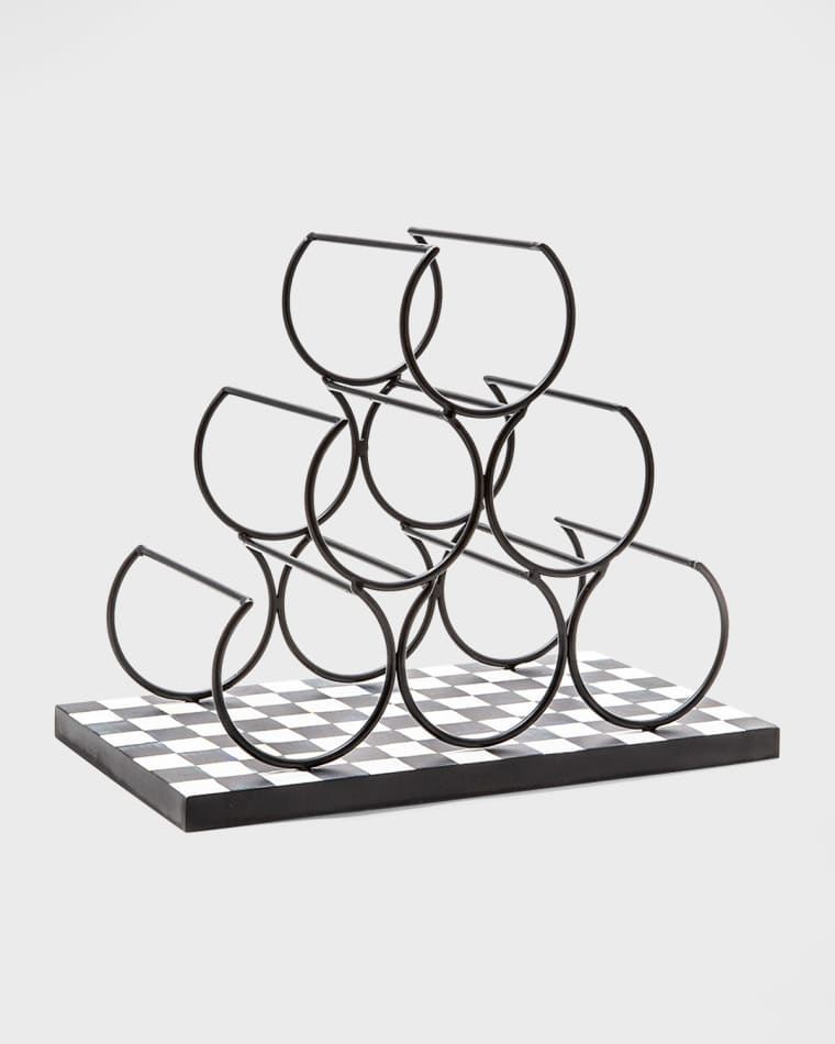 MacKenzie-Childs Courtly Check Wine Rack