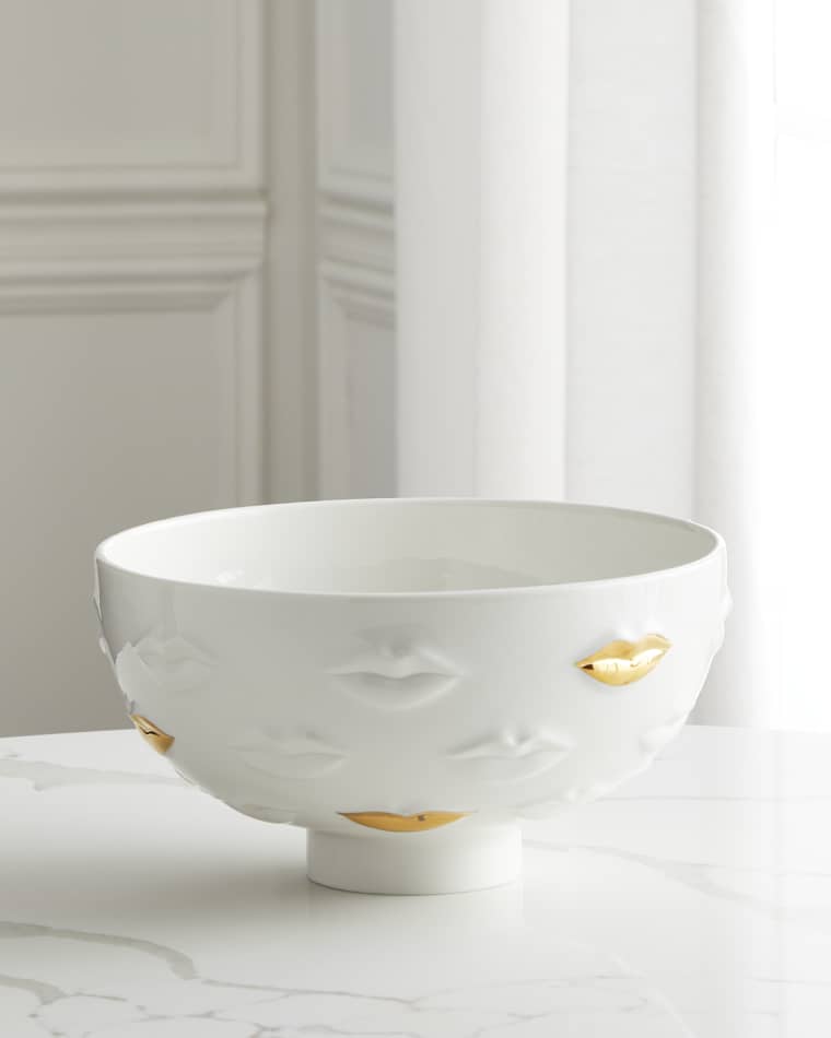Jonathan Adler Gilded Gala Lips Bowl