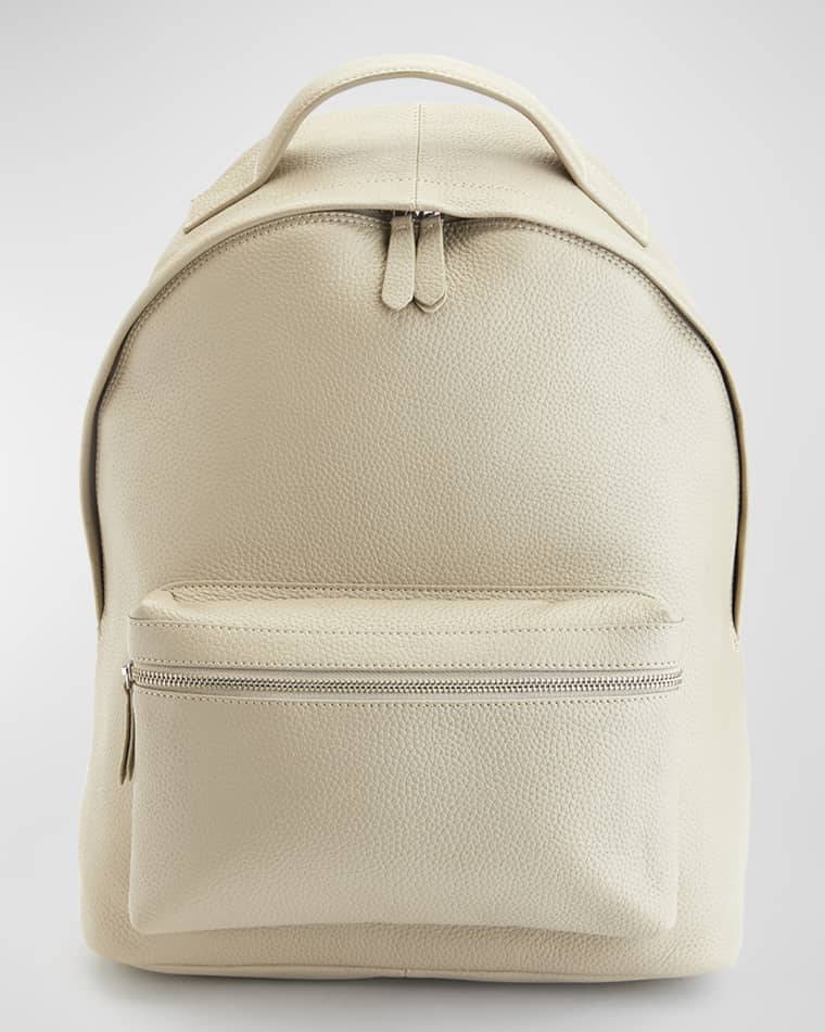 ROYCE New York Monogrammed Leather 13" Laptop Backpack