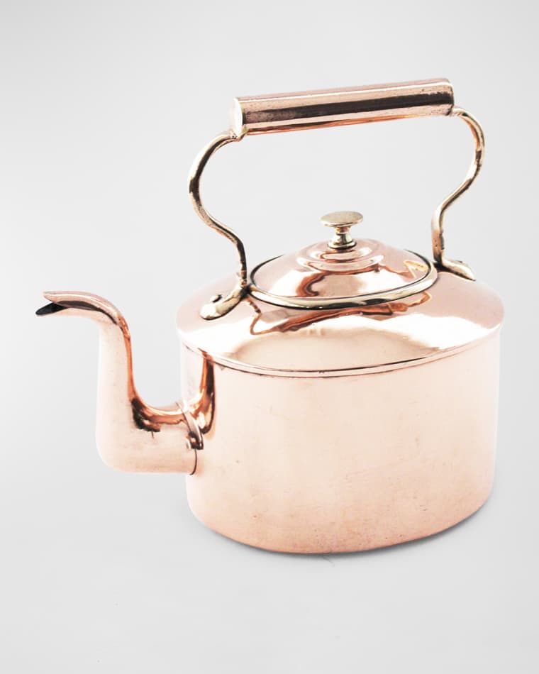 Coppermill Kitchen English Oval Tea Kettle, C.1880