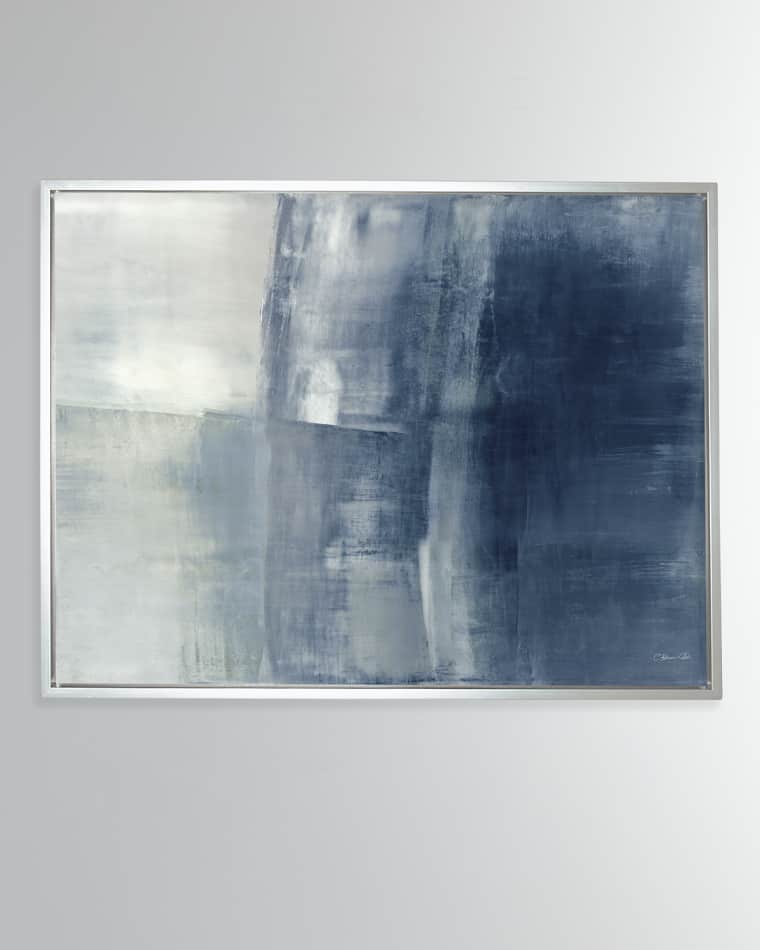 Benson-Cobb Studios "Surfaces in Blue" Hand-Embellished Giclee on Canvas Wall Art by Carol Benson-Cobb