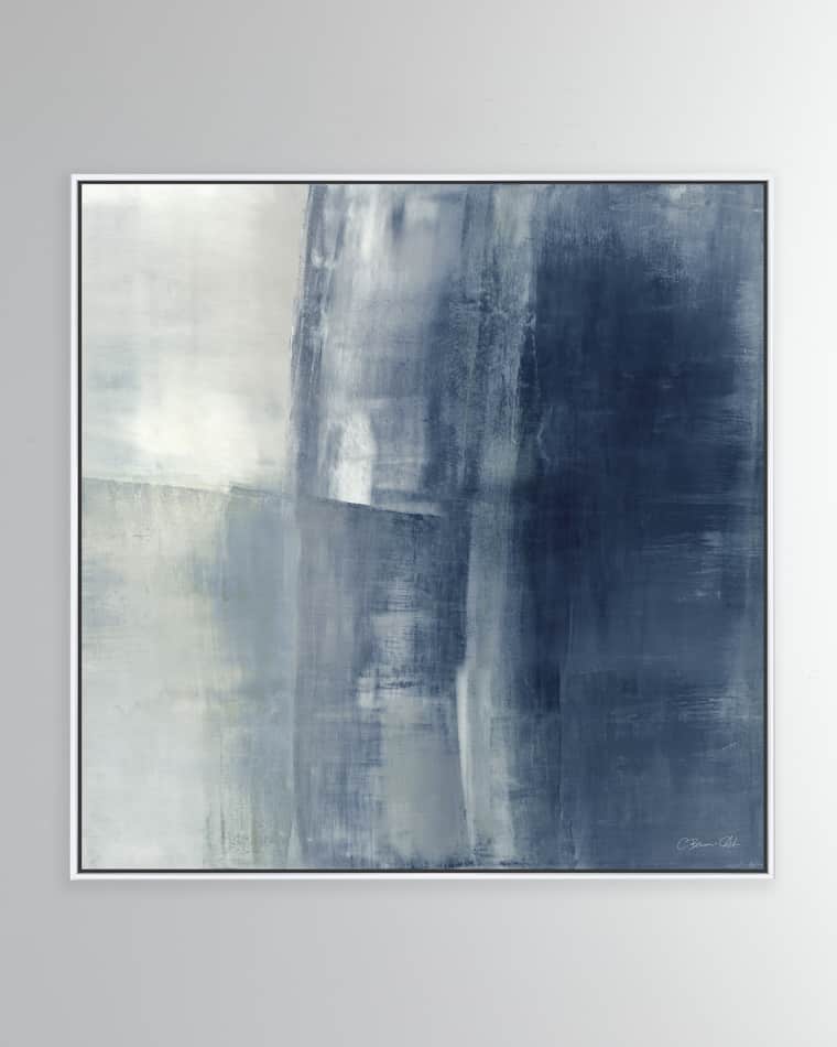 Benson-Cobb Studios "Surfaces in Blue" Hand-Embellished Giclee on Canvas Wall Art by Carol Benson-Cobb