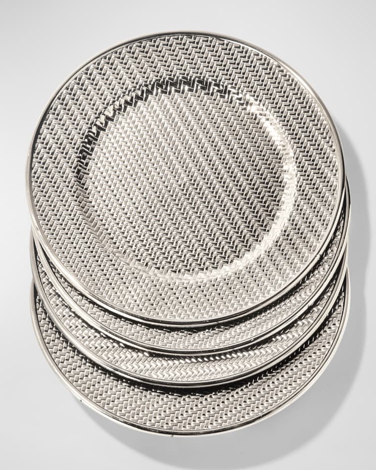 American Atelier Aubrey Electroplated Chargers, Set of 4