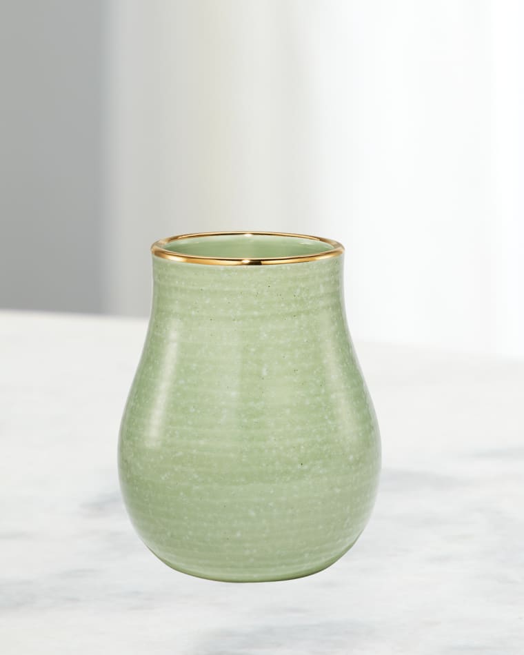 AERIN Romina Small Vase, Sage