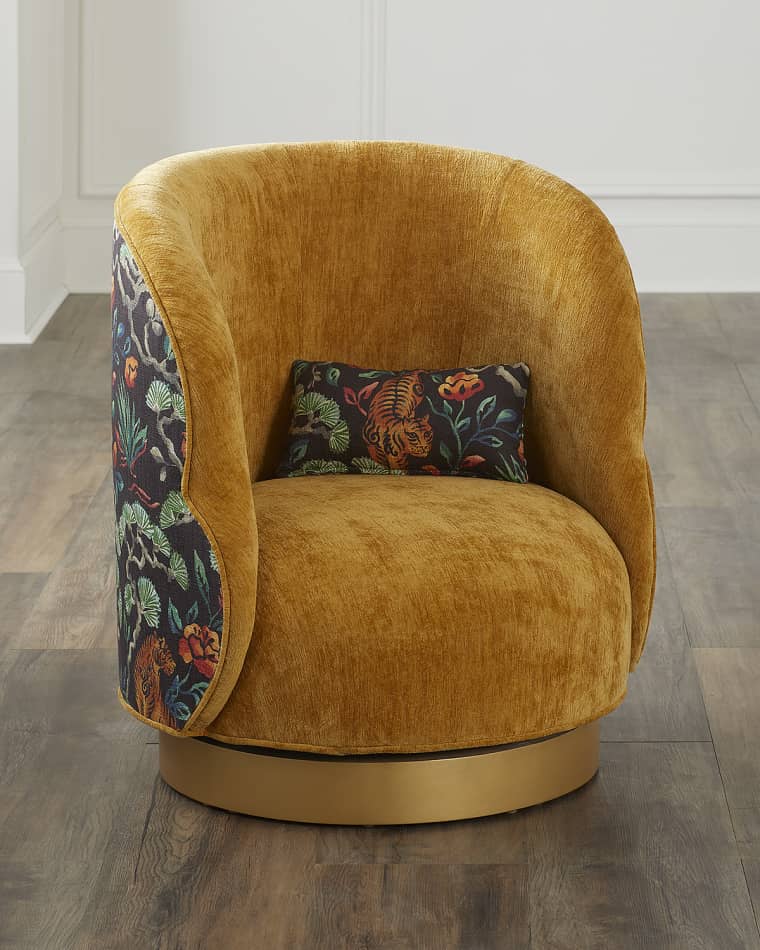 Haute House x Stroheim Misha Swivel Chair